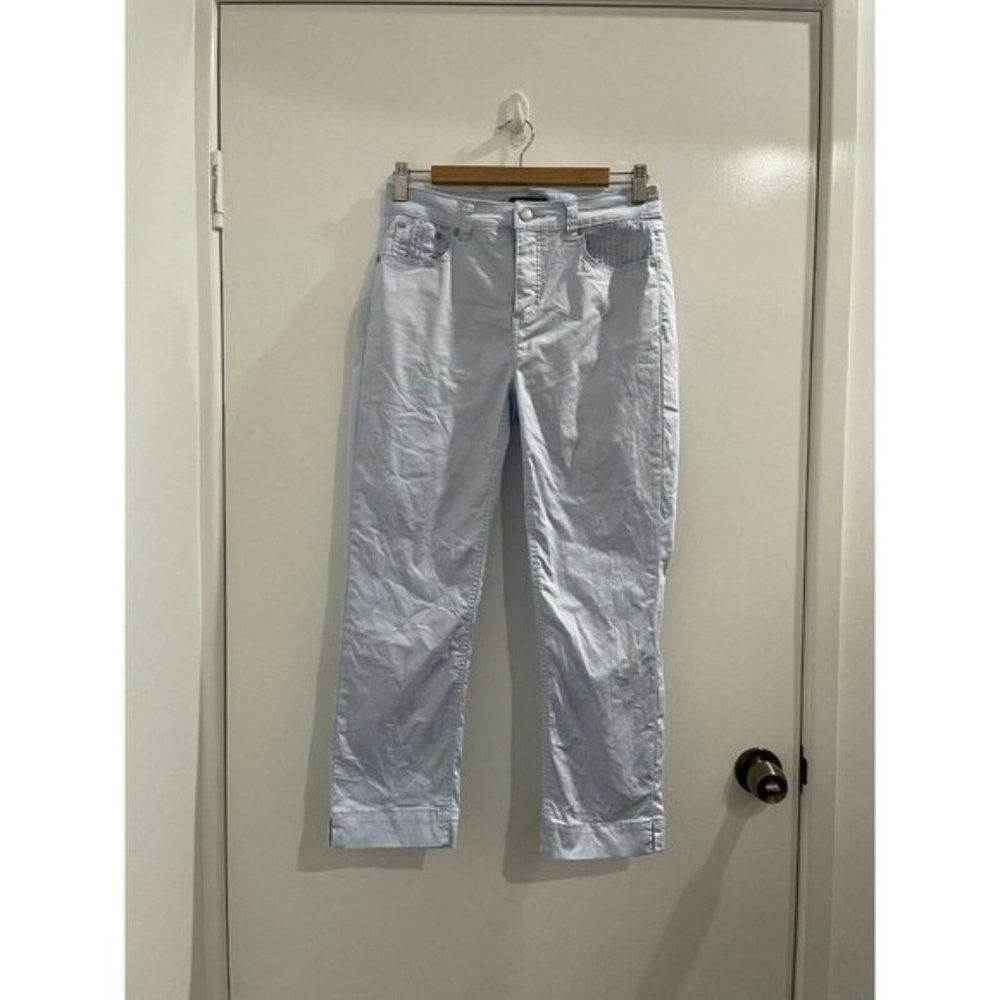 MAGGIE T Pants Light Blue Size 8